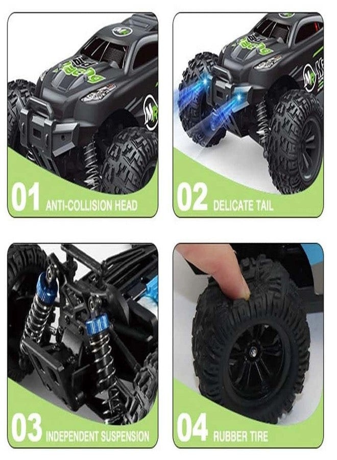 TOYDXXA Racing Rally RC Cars, 35KM/H High Speed Remote Control Car, 4WD 1:18 Scale 2.4GHZ Monster Truck for Kids& Adults (Multicolor) - Image 4